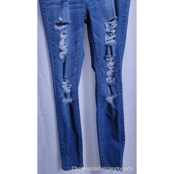 Pacsun Jegging Distressed Super Stretch Jeans Women's size 27 - Picture 4 of 9